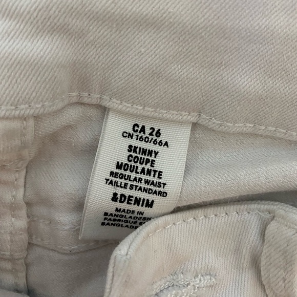 H&M White High Waisted Skinny Jeans - Picture 5 of 6